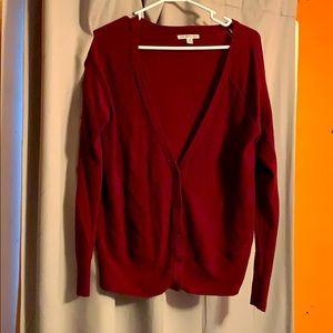 Maroon Cardigan